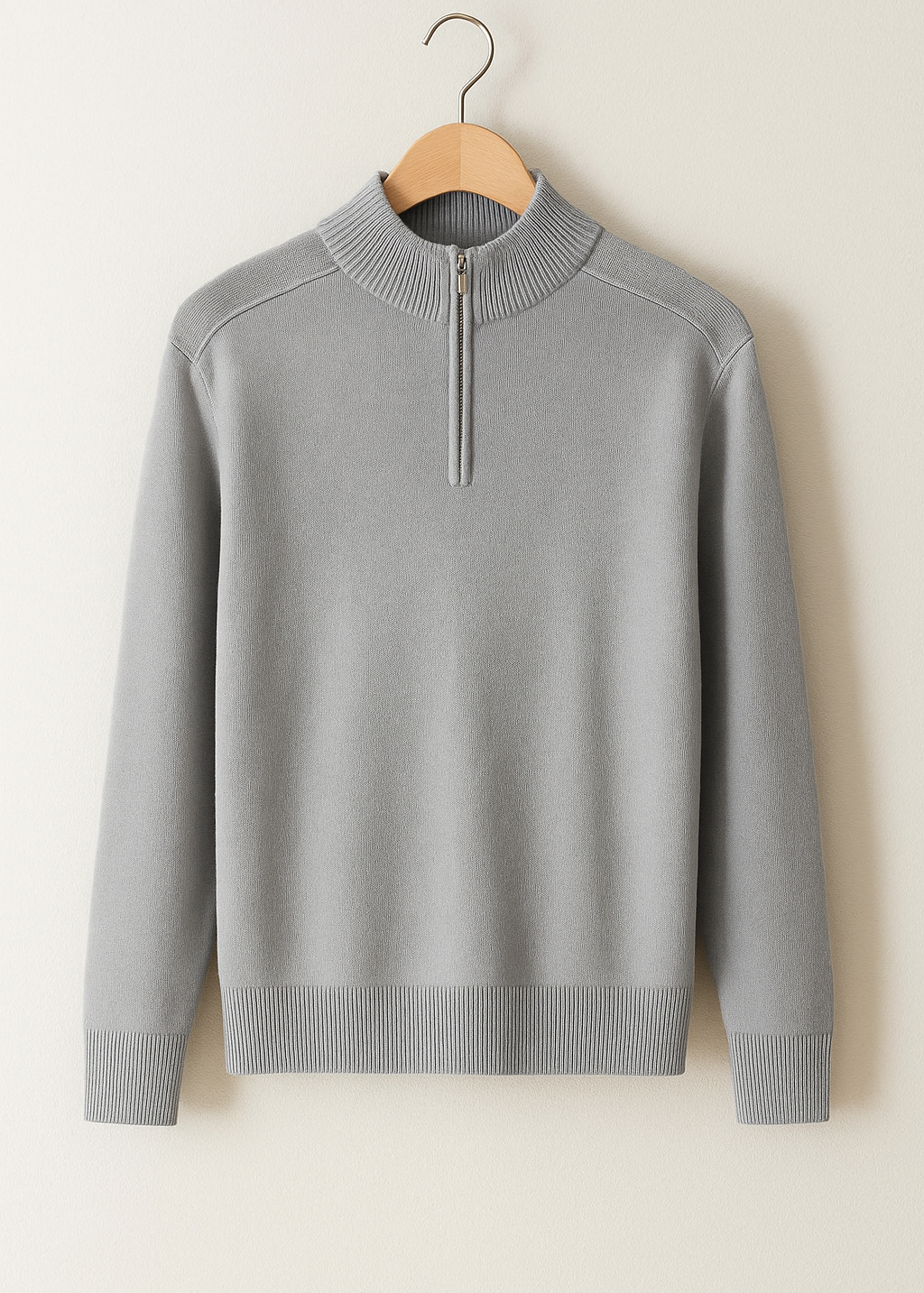 Pullover de Malha - Meio Zíper masculino