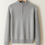Pullover de Malha - Meio Zíper masculino