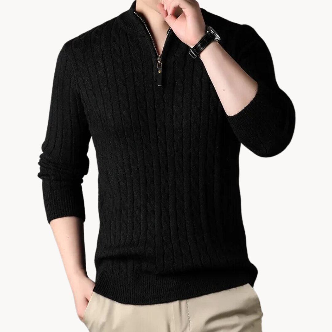 Constantino - Pullover Malha Zíper Curto masculino