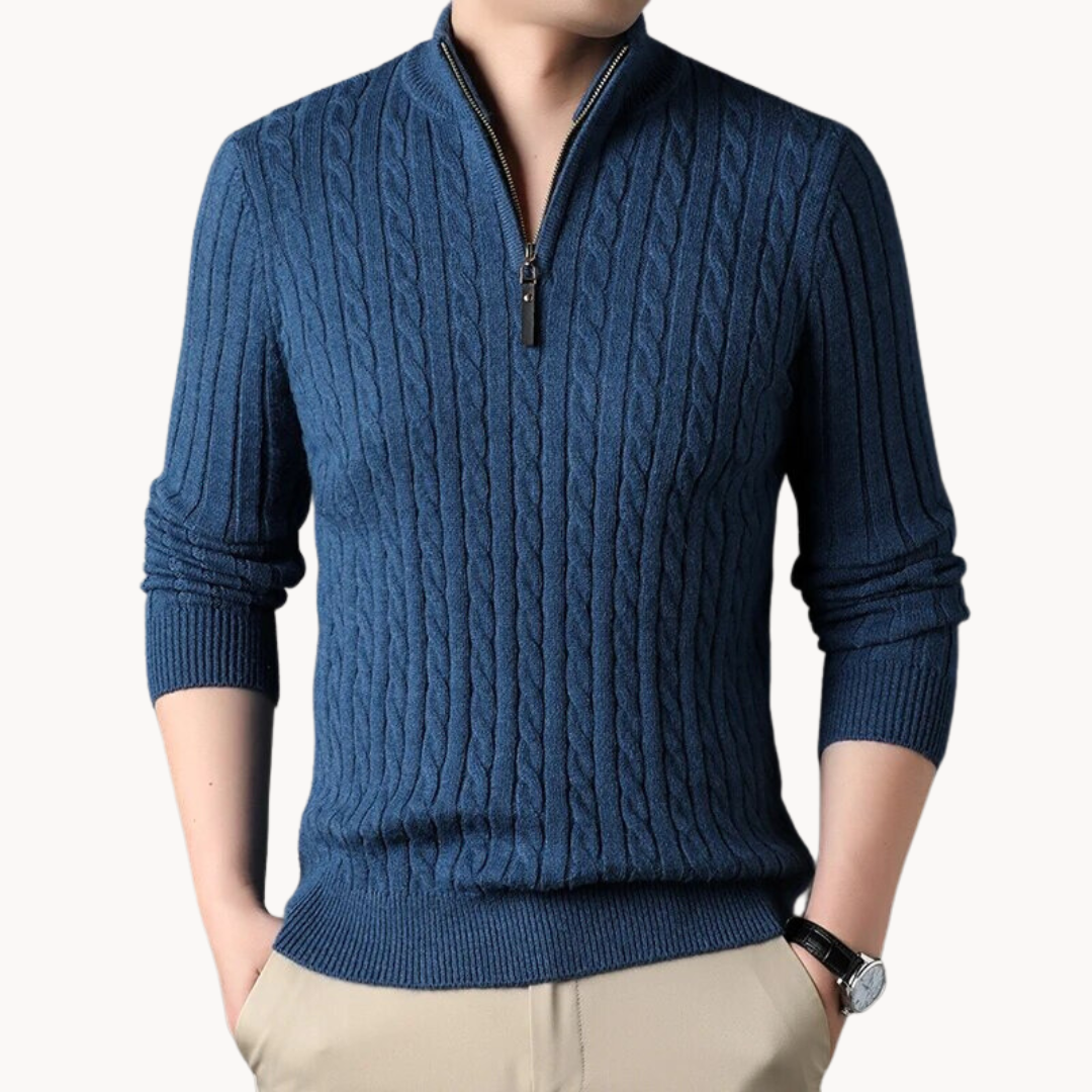 Constantino - Pullover Malha Zíper Curto masculino