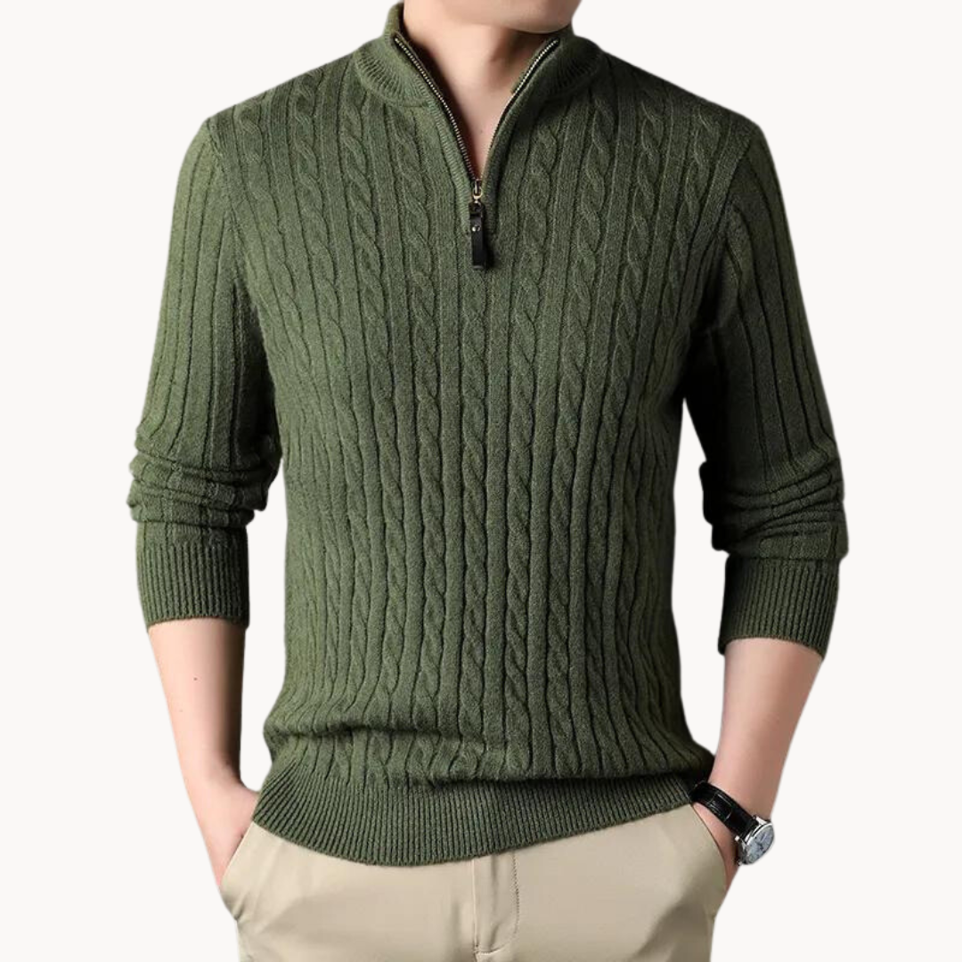 Constantino - Pullover Malha Zíper Curto masculino