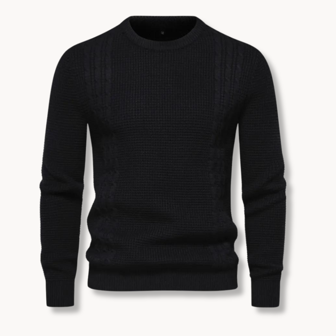 João - Sweater Tricô Patchwork masculino