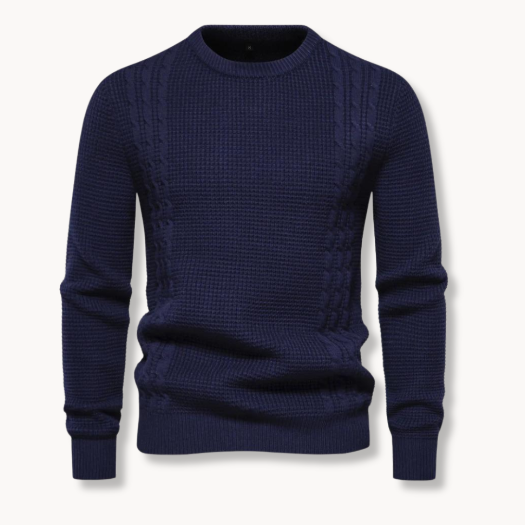 João - Sweater Tricô Patchwork masculino