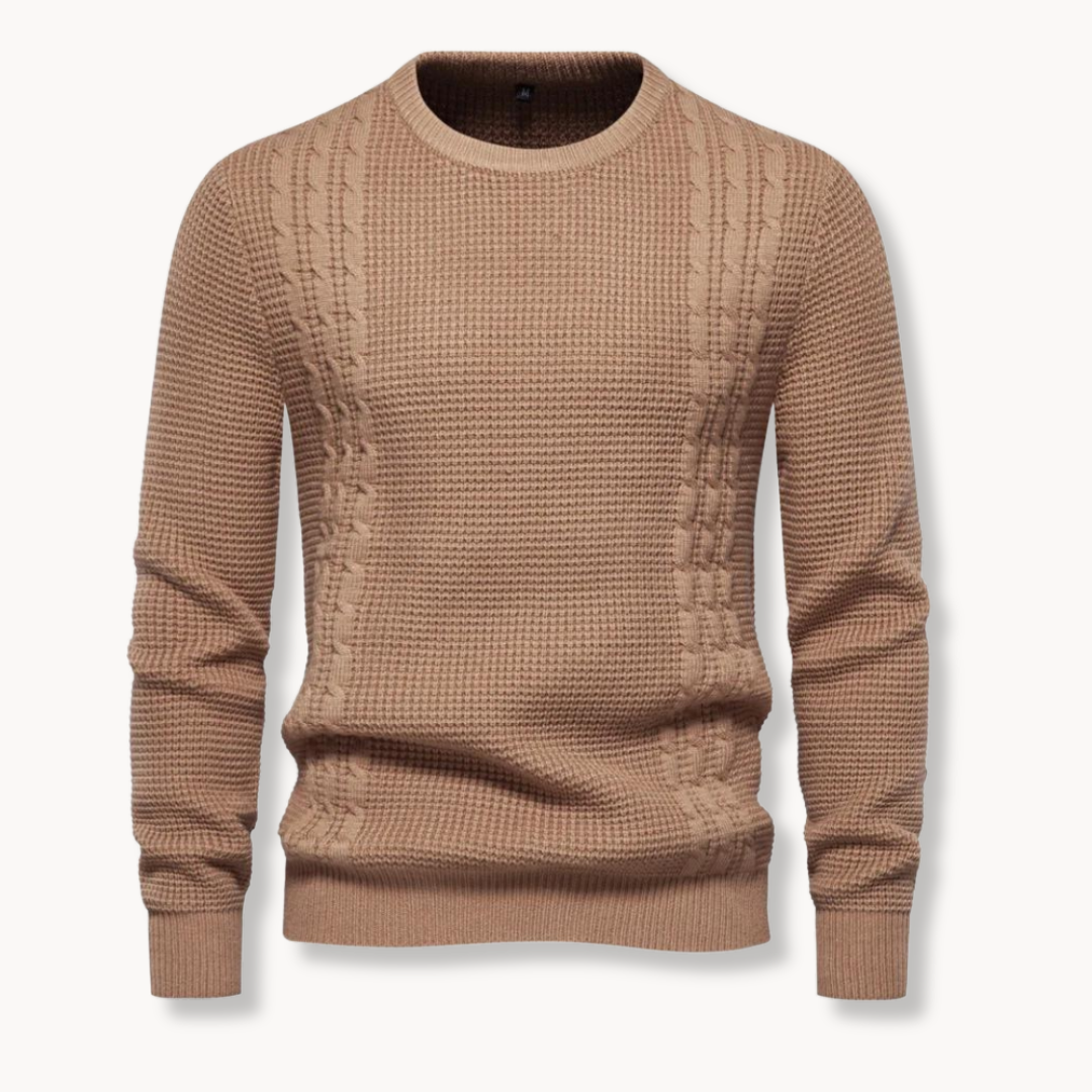 João - Sweater Tricô Patchwork masculino