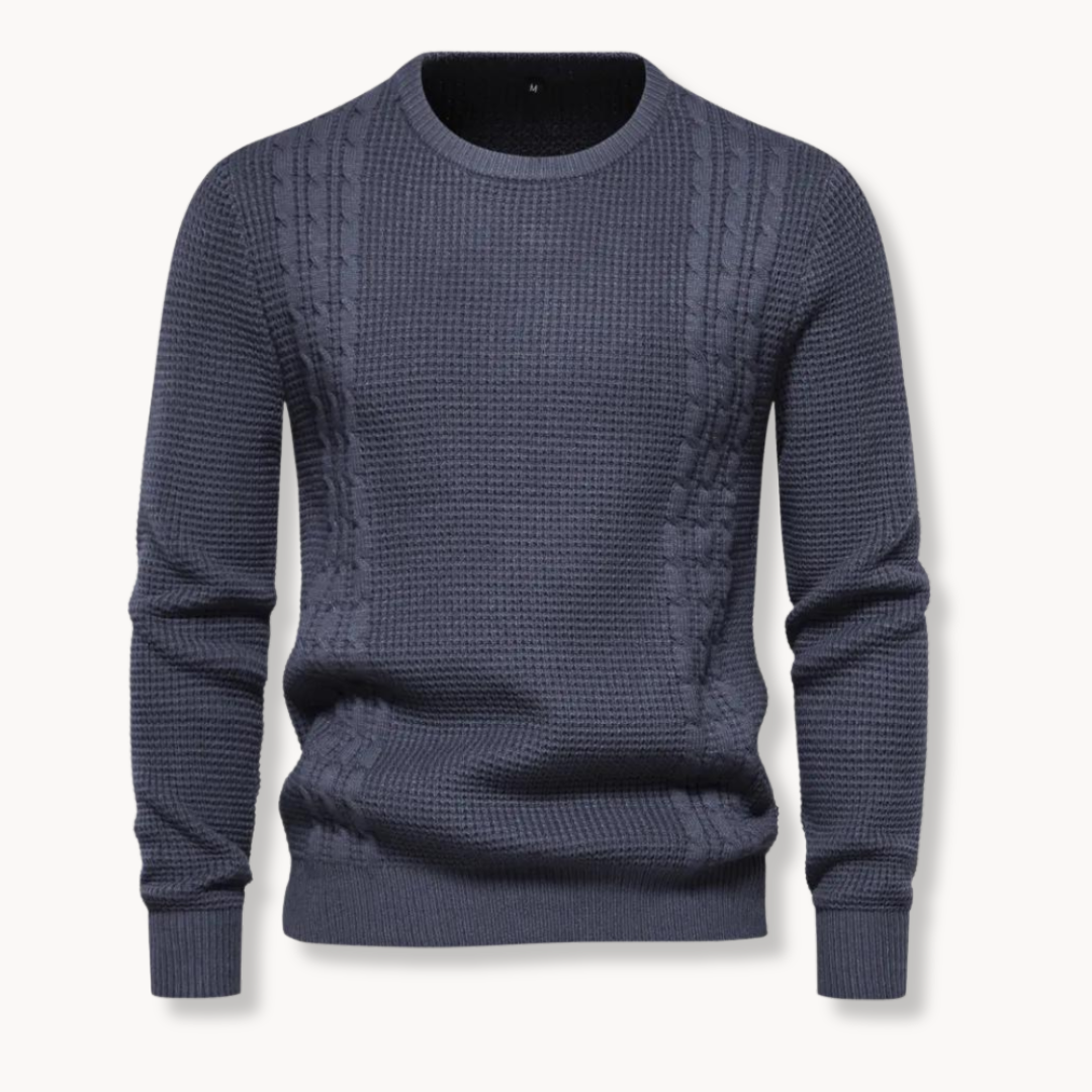 João - Sweater Tricô Patchwork masculino