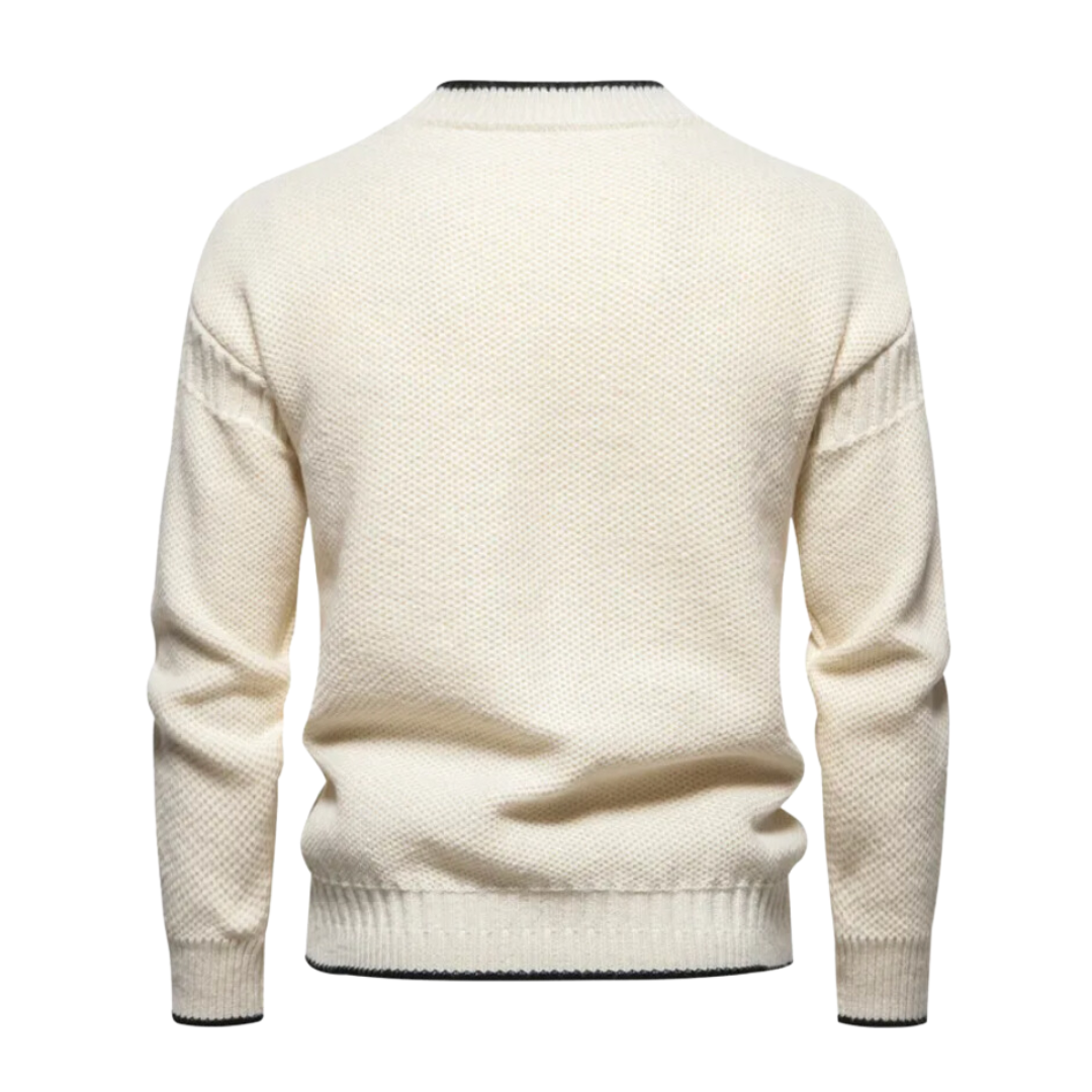 Sweater de Malha - Tecido de Mistura masculino