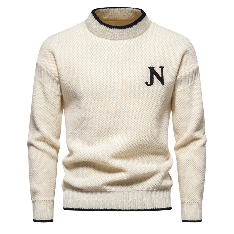 Sweater de Malha - Tecido de Mistura masculino
