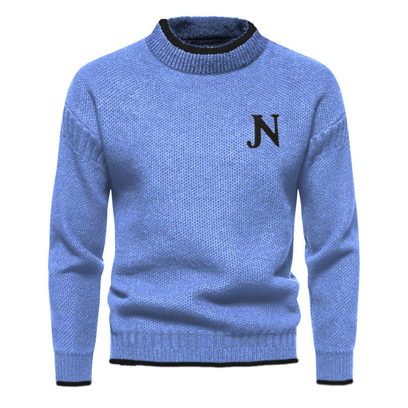 Sweater de Malha - Tecido de Mistura masculino