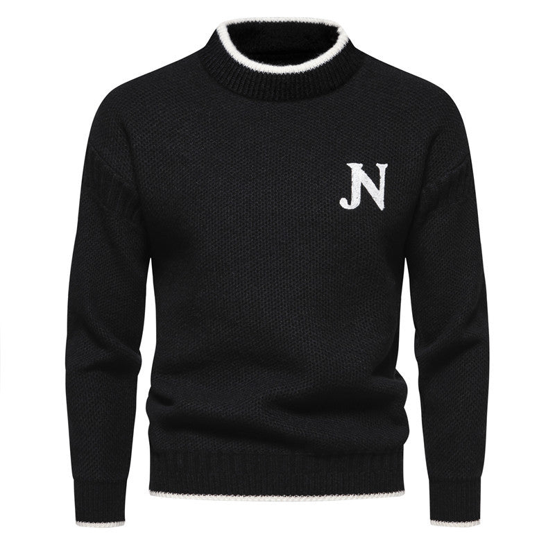 Sweater de Malha - Tecido de Mistura masculino