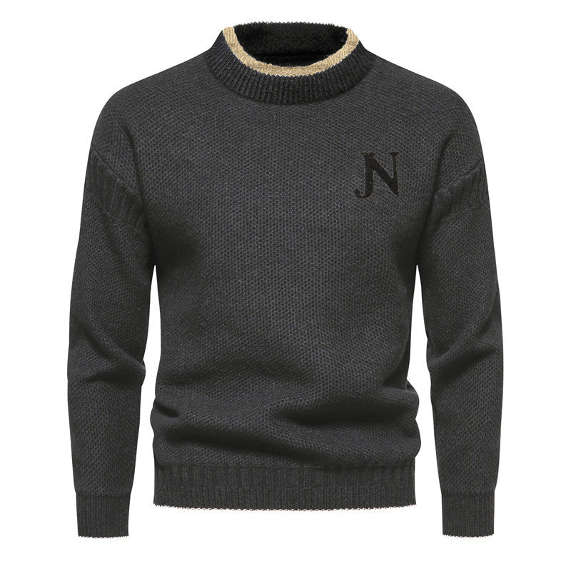 Sweater de Malha - Tecido de Mistura masculino
