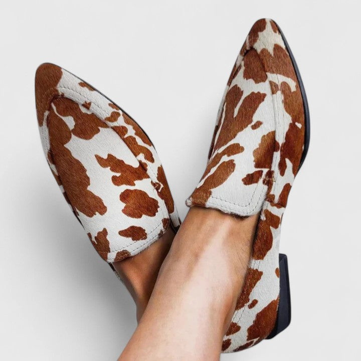Mocassins Confortáveis com Padrão feminino