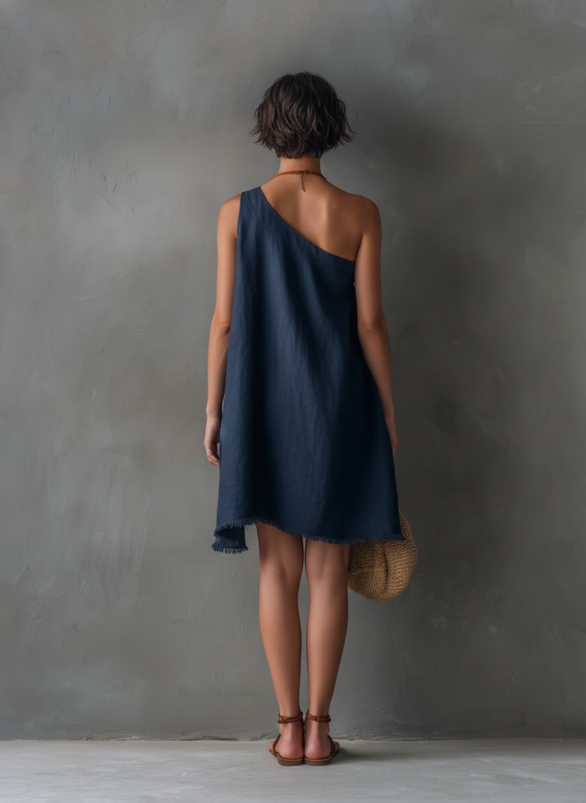 Eleonora | Vestido assimétrico com franjas