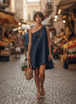 Eleonora | Vestido assimétrico com franjas