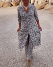 Bruna | Conjunto estampado com botões