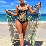 Maiô Feminino – Conjunto com Pareô Elegante