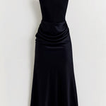 Vestido comprido com corpete feminino