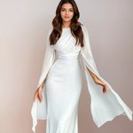 Vestido Longo de Cetim feminino