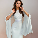 Vestido Longo de Cetim feminino