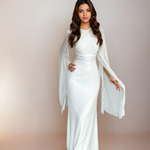 Vestido Longo de Cetim feminino