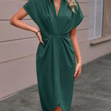 Vestido Midi Envelope feminino