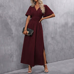 Vestido Maxi Elegante Preto feminino