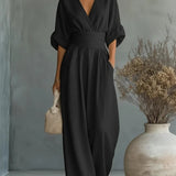 Bianca | Vestido Maxi Envolvente de Caimento Fluido
