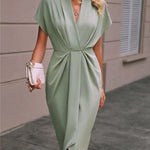Vestido Midi Envelope feminino