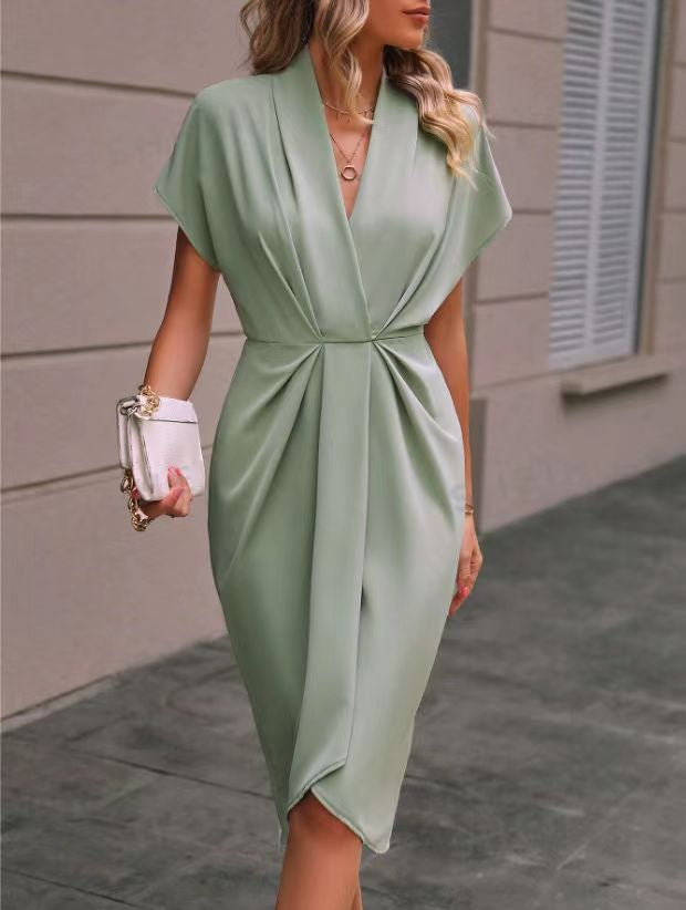Vestido Midi Envelope feminino