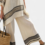 Conjunto Elegante Linho Bambu feminino