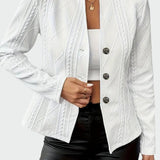 Blazer em linha atemporal feminino