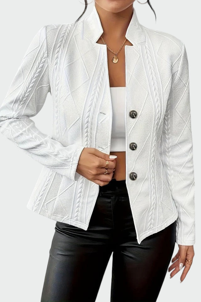 Blazer em linha atemporal feminino