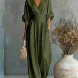 Bianca | Vestido Maxi Envolvente de Caimento Fluido