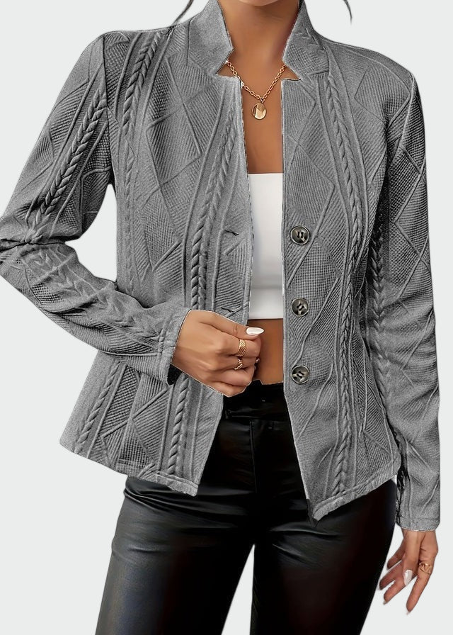 Blazer em linha atemporal feminino