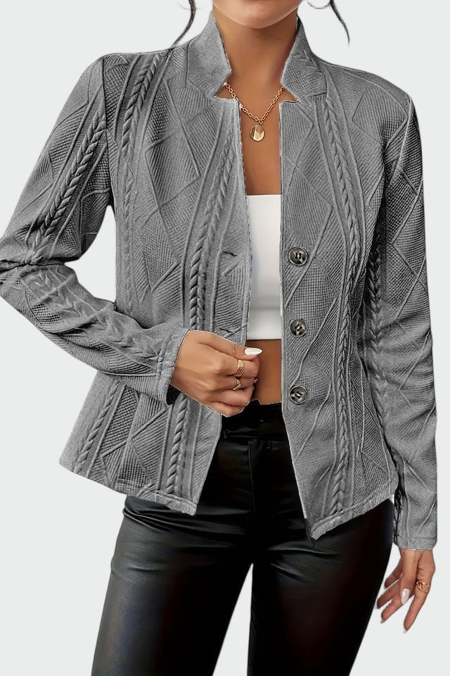 Blazer em linha atemporal feminino