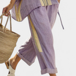Conjunto Boho Linho e Bambu feminino