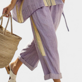 Conjunto Boho Linho e Bambu feminino
