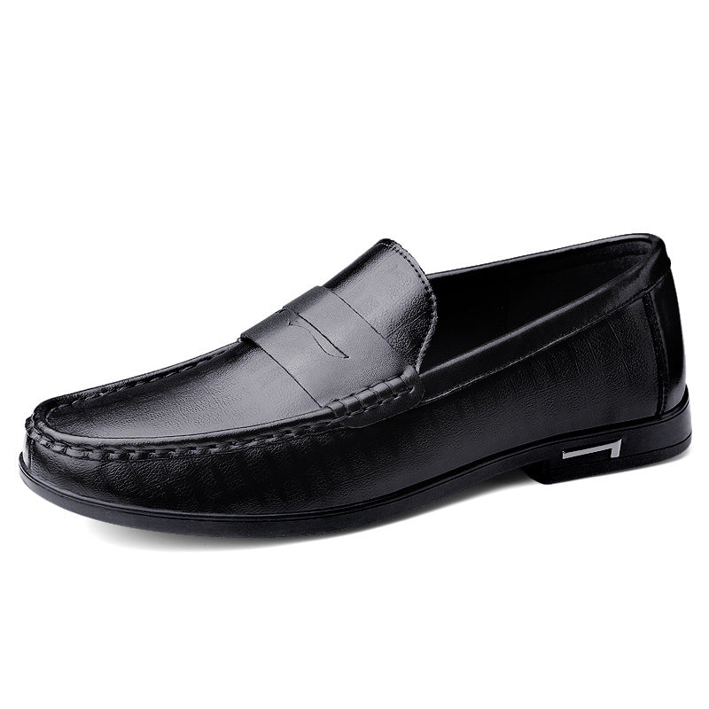 Sapatos em couro verdadeiro masculino