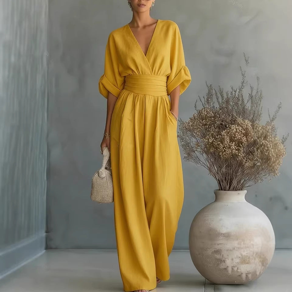 Bianca | Vestido Maxi Envolvente de Caimento Fluido