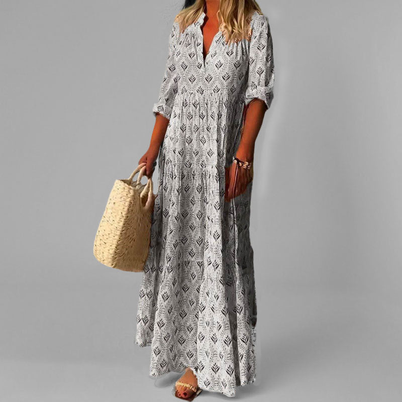 Vestido Longo Vintage feminino
