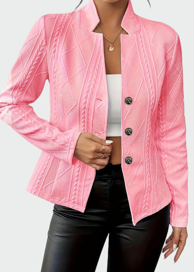 Blazer em linha atemporal feminino