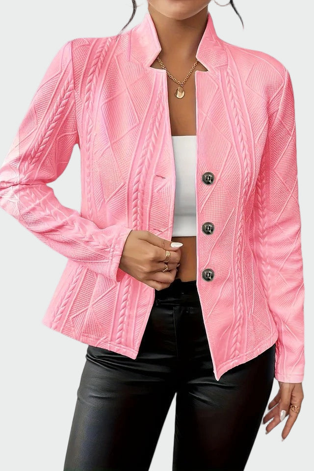 Blazer em linha atemporal feminino