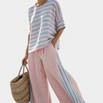 Conjunto De Linho Bambu Rosa feminino