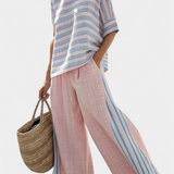 Conjunto De Linho Bambu Rosa feminino