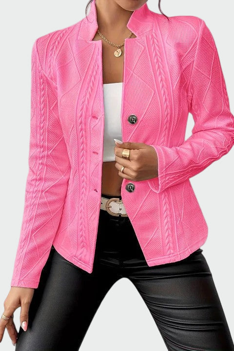 Blazer em linha atemporal feminino