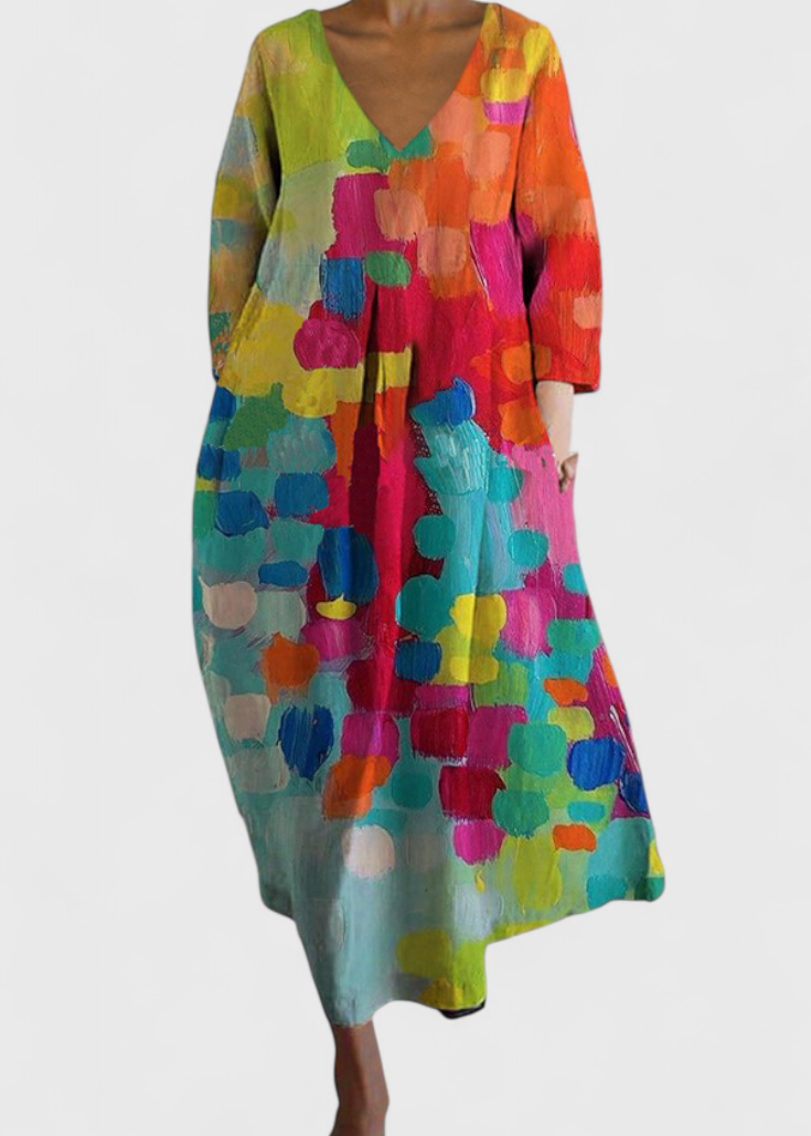Vestido Fluido com Estampa feminino