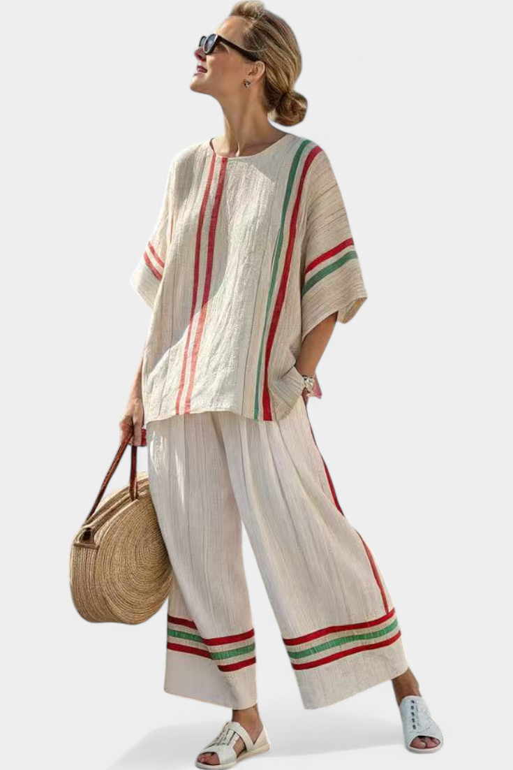 Conjunto Mediterrâneo Listras feminino