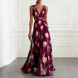 Íris – Vestido Maxi Floral Elegante