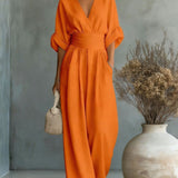 Bianca | Vestido Maxi Envolvente de Caimento Fluido