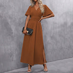 Vestido Maxi Elegante Preto feminino