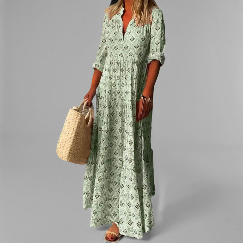 Vestido Longo Vintage feminino